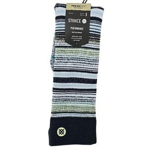 Stance Mid Wool Performance Crew Socks SIZE SMALL Multicolored